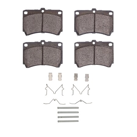 Dynamic Friction Co 3000 Semi-Metallic Brake Pads Hardware Kit, Low Dust, 100% Copper Free, 100% Asbestos-free, Front 1311-0319-01